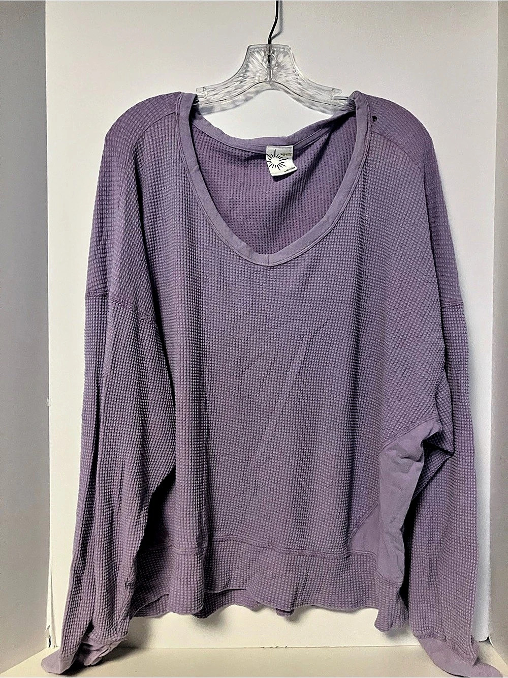 Offline by Aerie waffle-knit pullover Purple Size XL